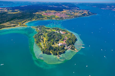 Luftaufnahme Insel Mainau