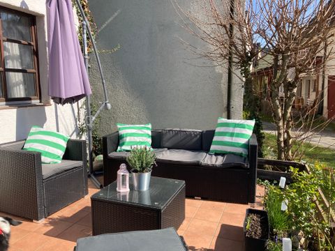 Terrasse der Ferienwohnung