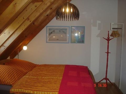 Schlafzimmer der Ferienwohnung