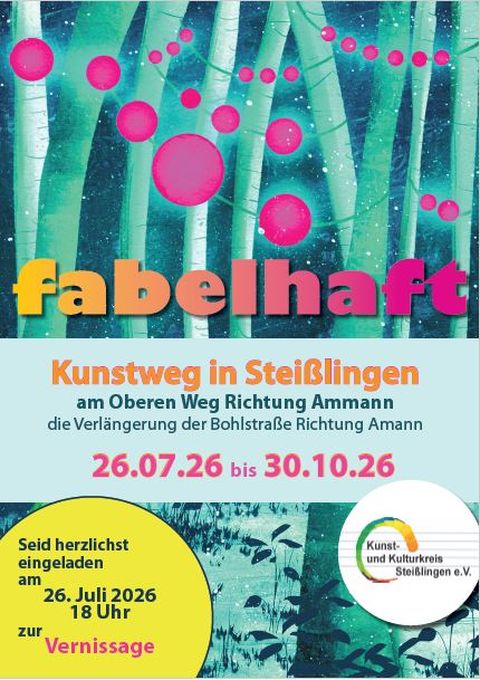 Plakat zur Freiluftausstellung "fabelhaft"